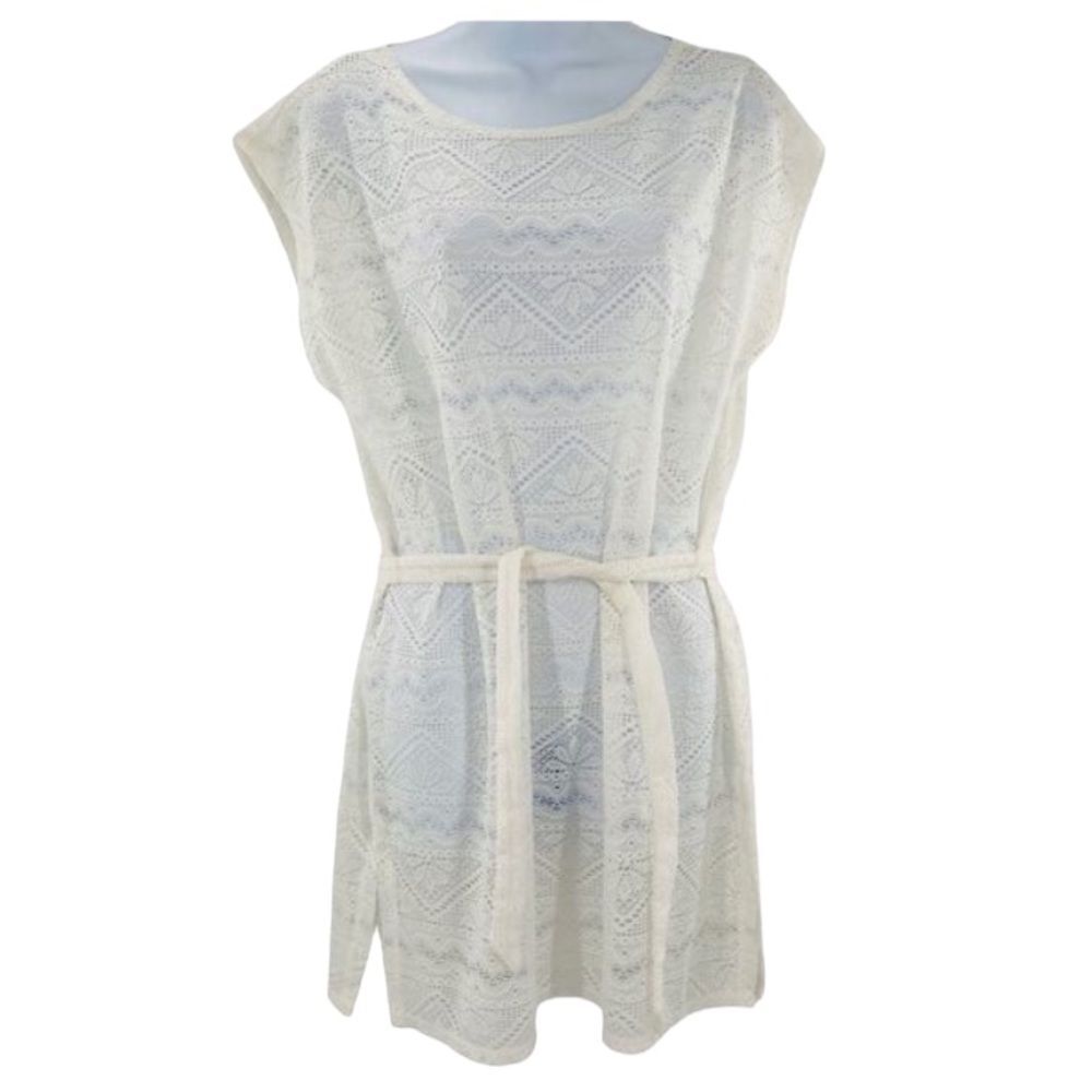 MERONA White Lace Swim Cover up Dress